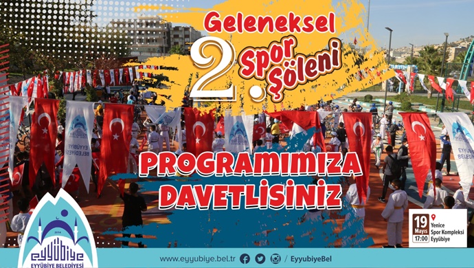 EYYÜBİYE BELEDİYESİ’NDEN 19 MAYIS’A ÖZEL SPOR ŞÖLENİ VE KONSER