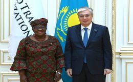 Devlet başkanı DTÖ Genel Direktörü Ngozi Okonjo-Iweala ile görüştü